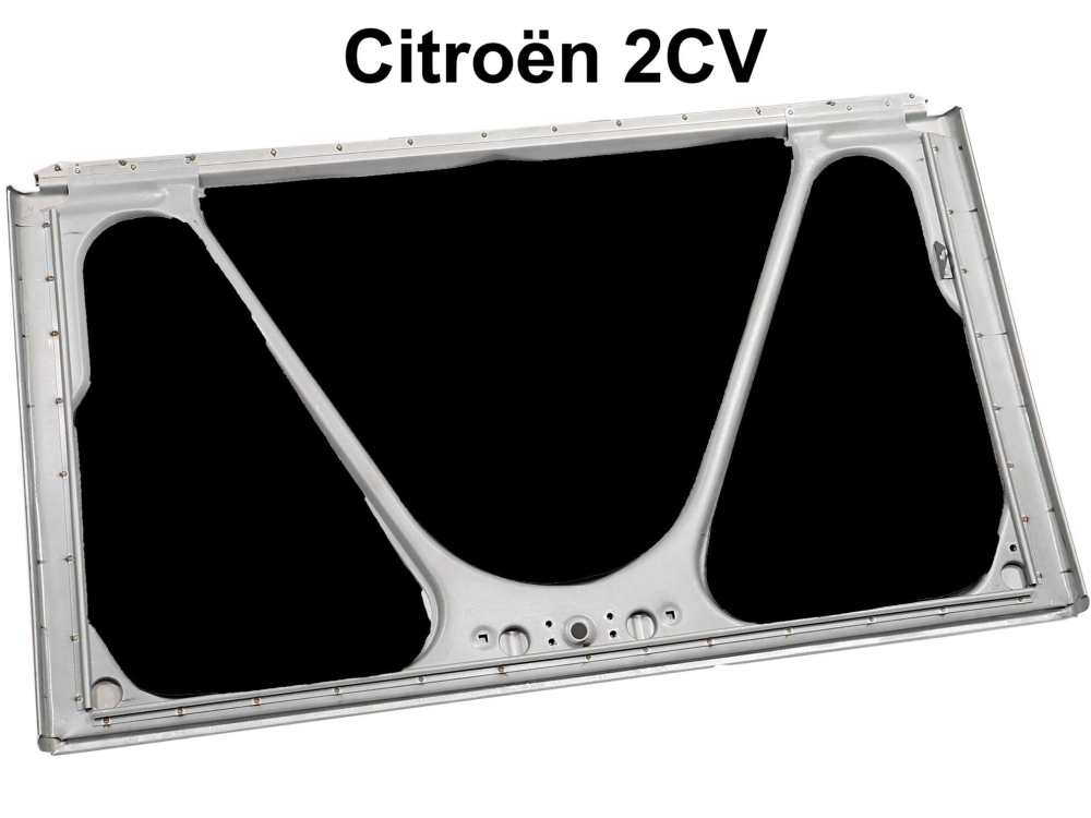 Citroen-2CV - 2CV, boot lid trim (3-piece, made from natural fleece). Black felt with a backing layer of