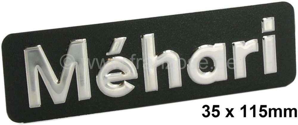 Citroen-2CV - Mehari, rear flap, emblem 
