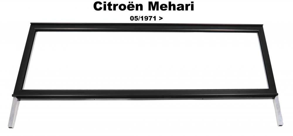 Sonstige-Citroen - Mehari. Windscreen frame including lower bracket (hinged windscreen). Suitable for Citroen