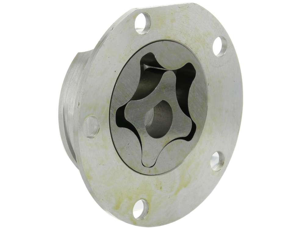Citroen-2CV - Oil pump for 2CV6, reproduction, inclusive Aluminum casing. Pump impeller is 10.5 mm heavi