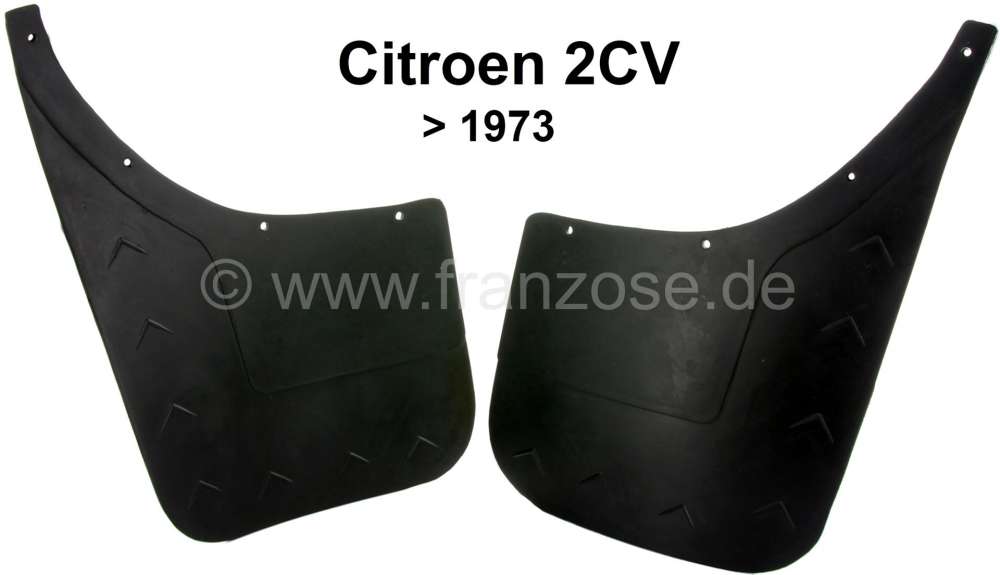 Citroen-2CV - 2CV old, fender in front, mud flaps in front to year of construction 1973. 1 set (2 fittin
