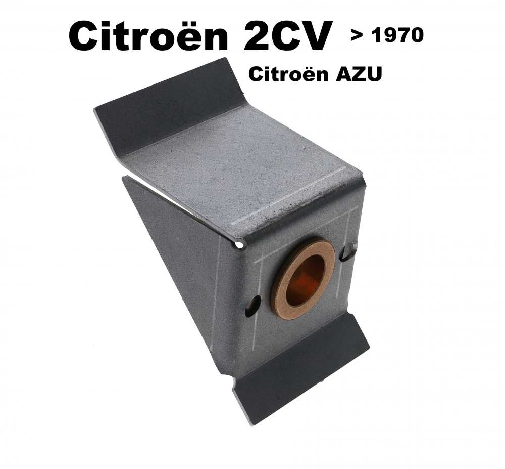 Renault - 2CV, brass bushings in pedal floor for standing brake pedal + clutch pedal (guide for the 