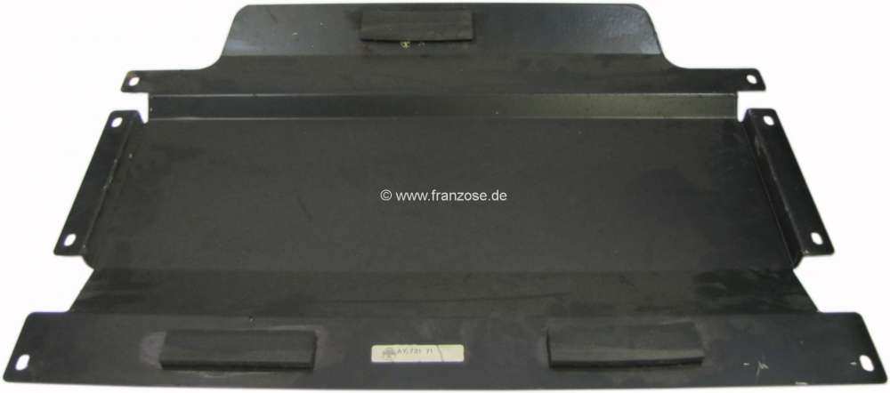 Citroen-2CV - Protection plate made of metal, for the fuel tank, suitable for Citroen 2CV + Mehari. The 