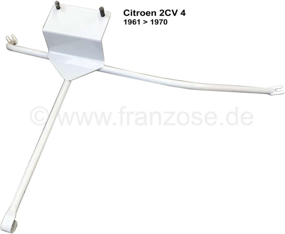 Citroen-2CV - Spare wheel carrier, made of metal. Suitable for Citroen 2CV4 (425cc), of year of construc