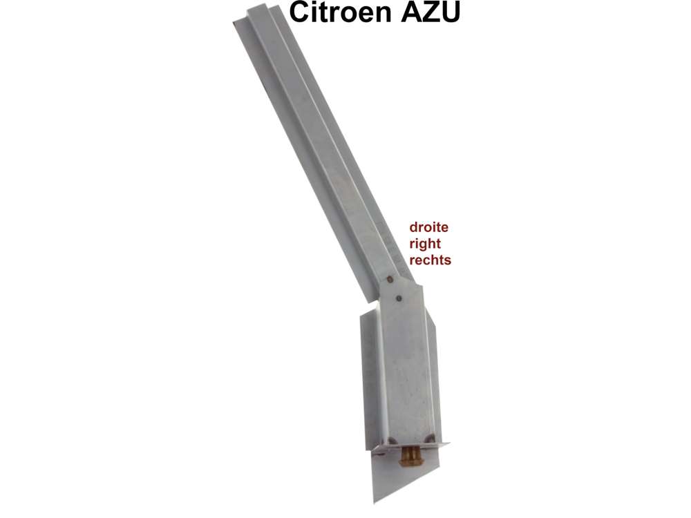Citroen-2CV - AZU, rear axle stop repair sheet metal right, for Citroen AZU.