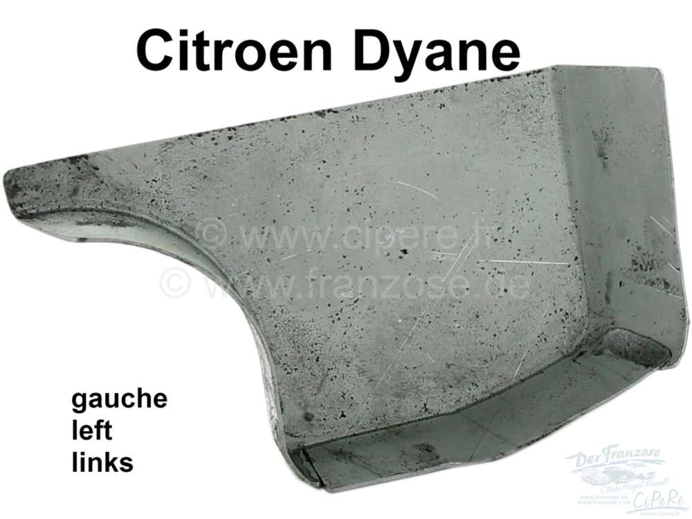 Citroen-2CV - Dyane, luggage compartment corner on the left, transition baggage compartment floor sheet 