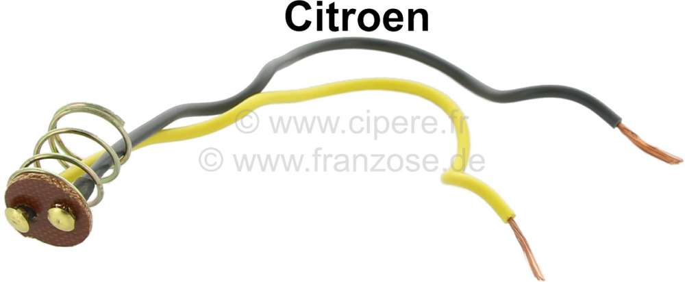 Citroen-DS-11CV-HY - Electric contact for the round combined rear + brake lamp. Only for original old lights, w