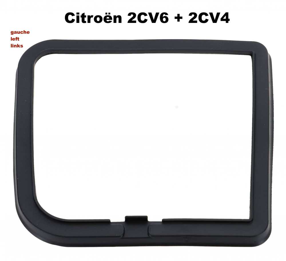 Citroen-2CV - Rear light cap seal, left. Suitable for Citroen 2CV6 + 2CV4 with Seima rear lights. Instal