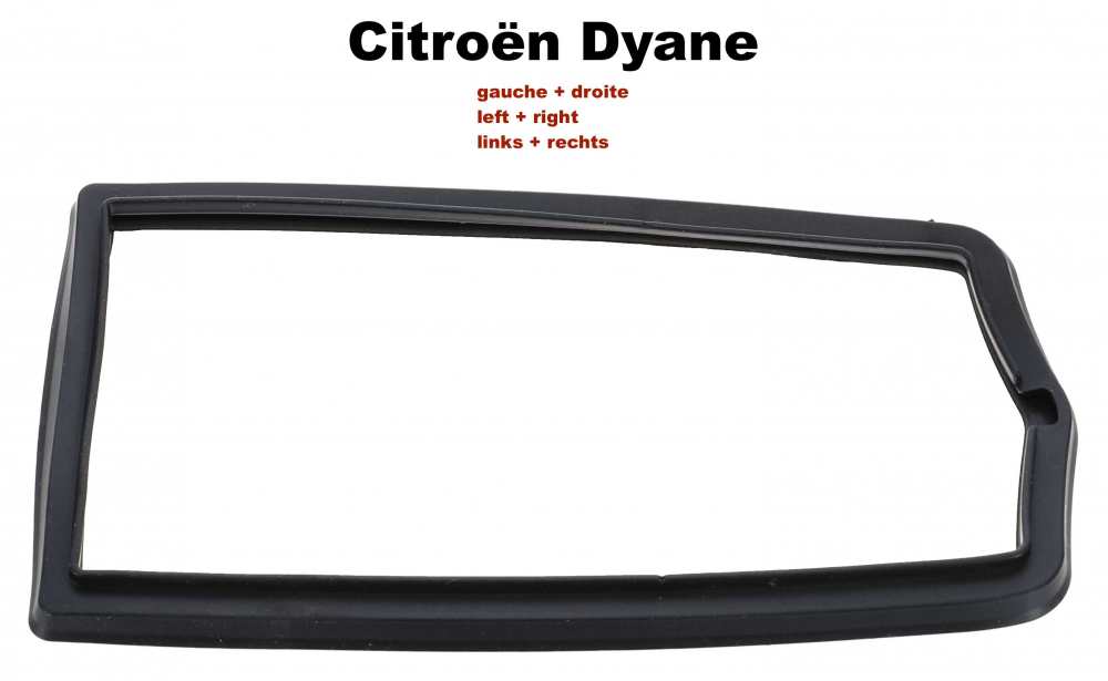 Citroen-2CV - Rear light cap seal (left + right, suitable for both sides), for Citroen Dyane. This seal 