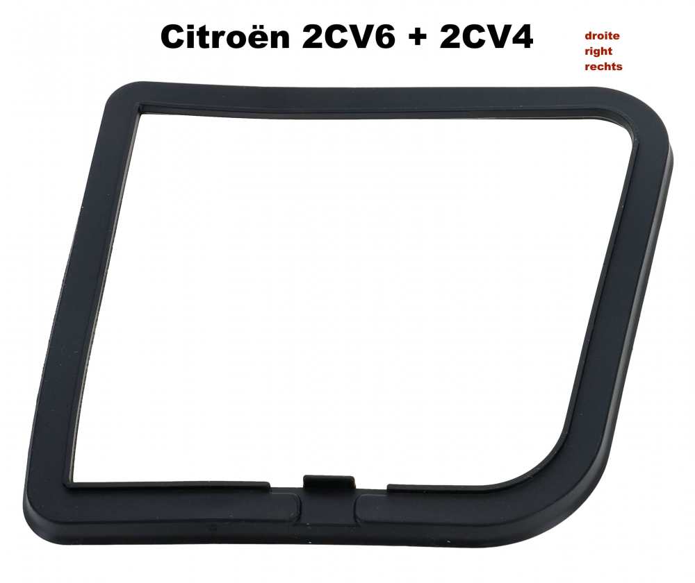 Citroen-2CV - Rear light cap seal, right. Suitable for Citroen 2CV6 + 2CV4 with Seima rear lights. Fitte
