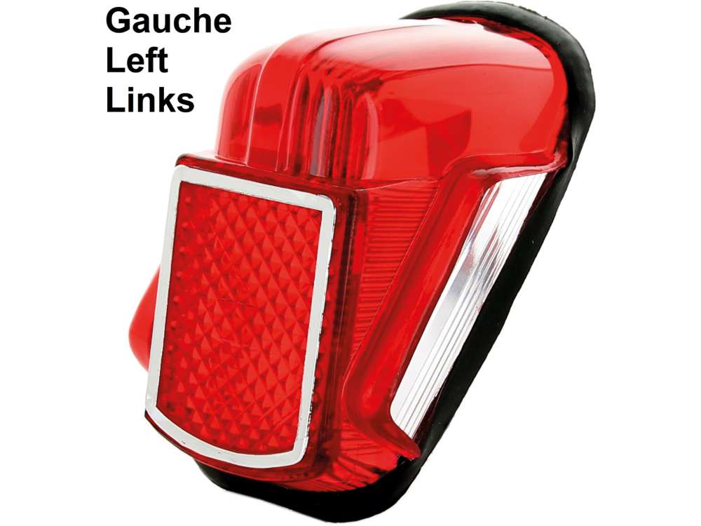 Citroen-DS-11CV-HY - Taillight cap on the left, suitable for Citroen 2CV to year of construction 1964 (diagonal