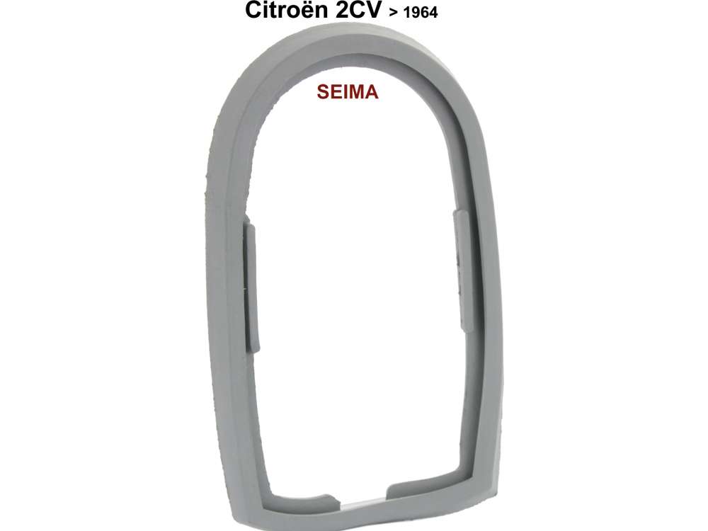 Citroen-2CV - Taillight cap seal for Citroen 2CV with diagonal rear end panel.  The seal is for 