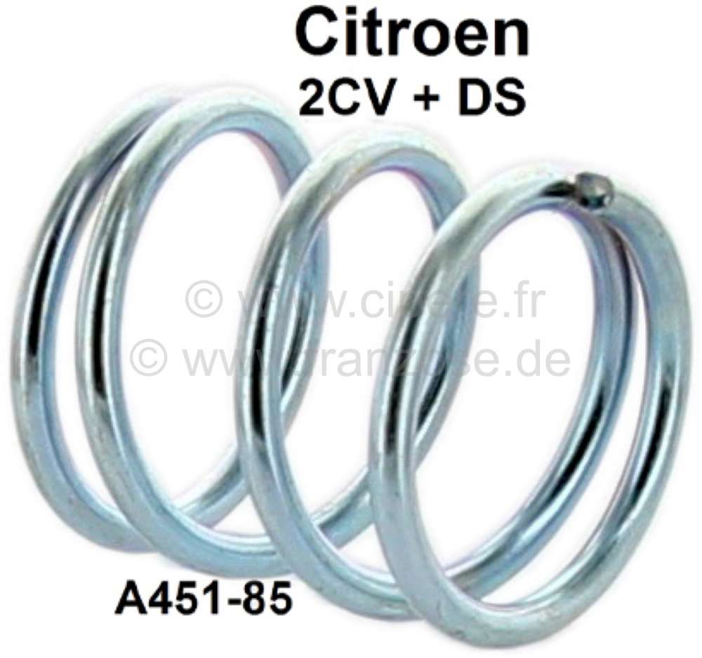 Citroen-DS-11CV-HY - Spring laterally, for the brake shoes (spring for locking pin brake shoes). Suitable for C
