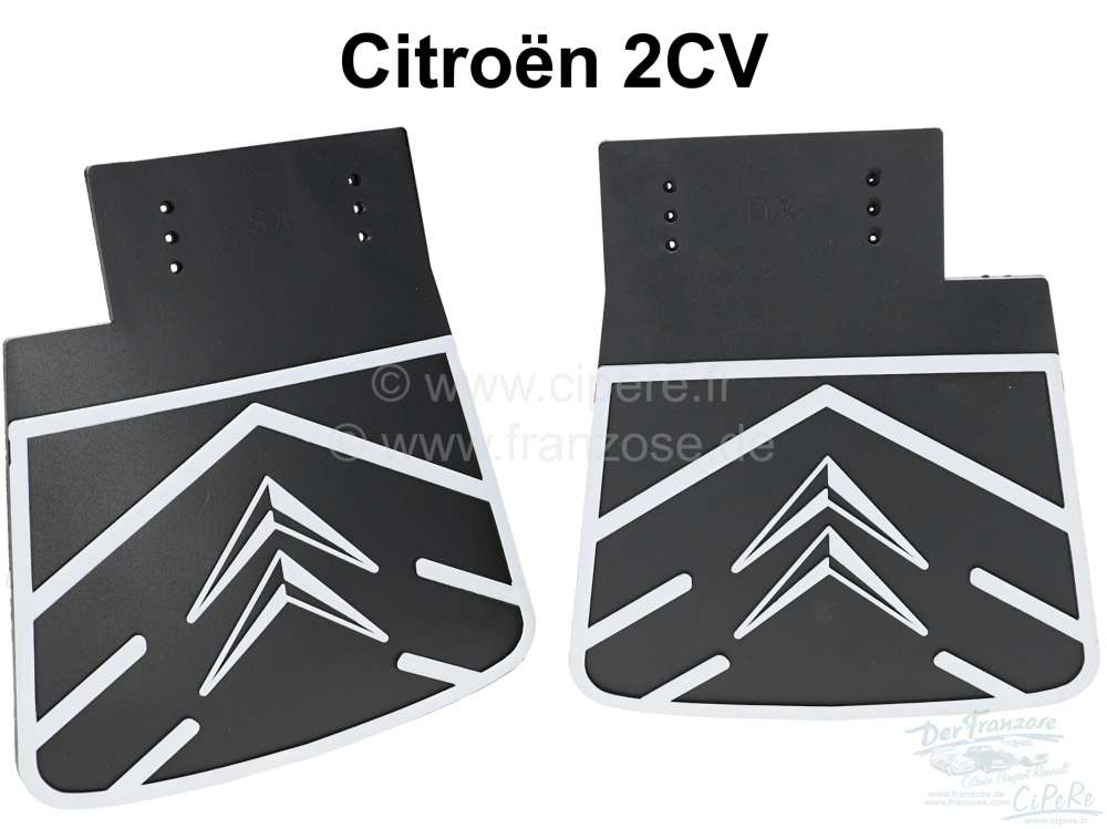 Citroen-2CV - 2CV, rear fender. Mudflaps rear 