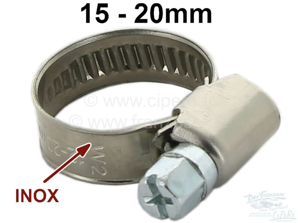 Peugeot - hose clamp for 15-20mm.