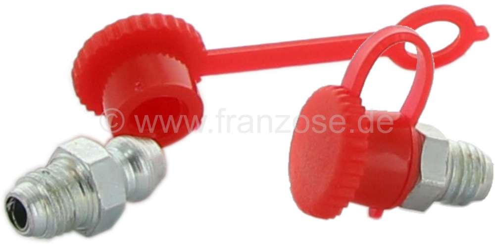 Renault - Lubrication nipple cap from synthetic. Color: Red.
