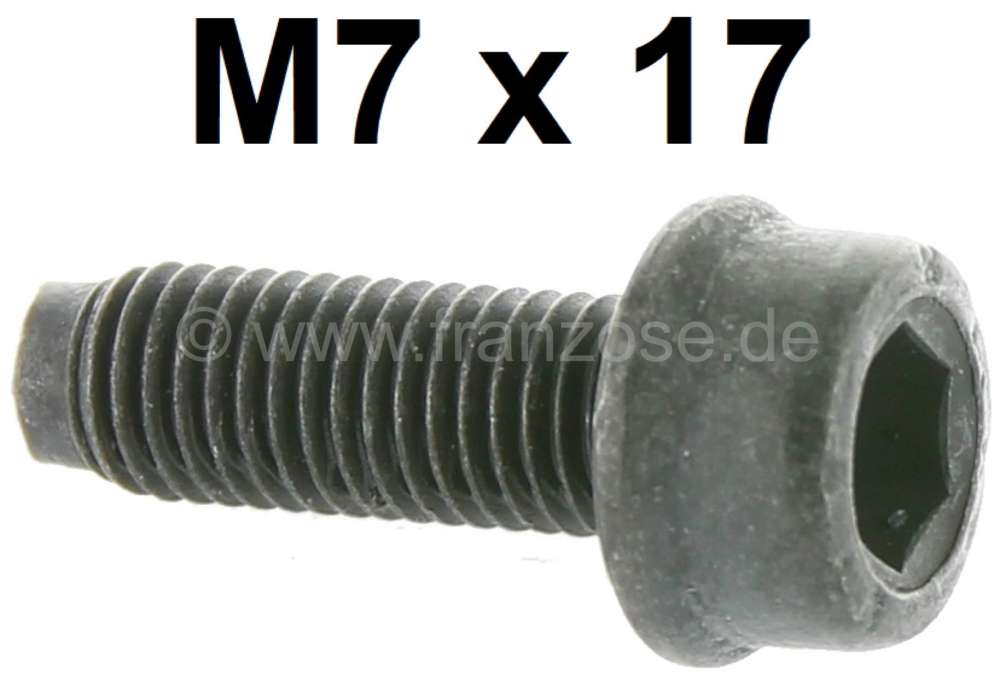 Alle - M7x17, female hexagon screw M7x17mm.