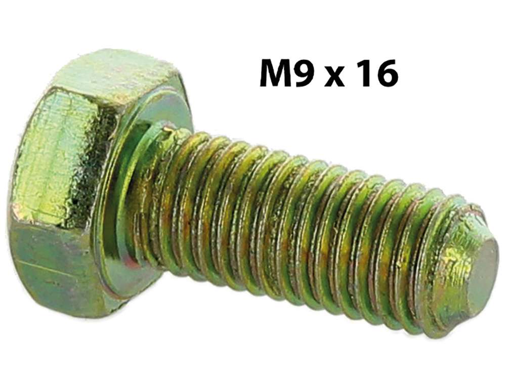 Citroen-2CV - M9x16, screw for the securement of the lateral cover plates at the front axle. Suitable fo