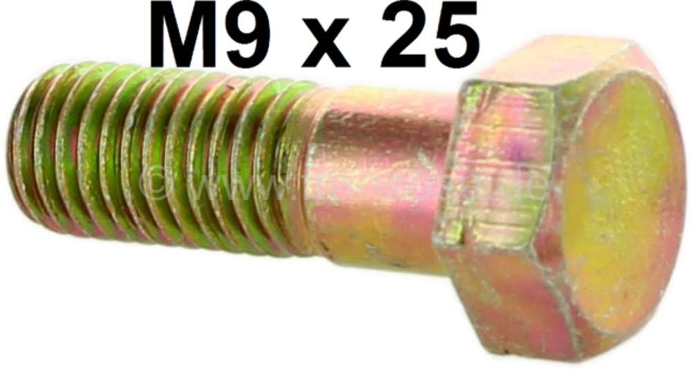 Citroen-2CV - M9x25/screw, e.g. securement of the drive shaft at the gearbox, for 2CV. Upward gradient 1