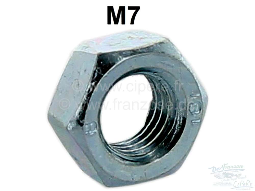 Citroen-DS-11CV-HY - Nut M7, galvanized