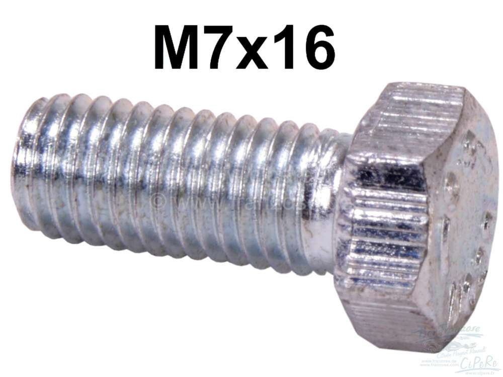 Citroen-2CV - Screw M7x16 galvanized