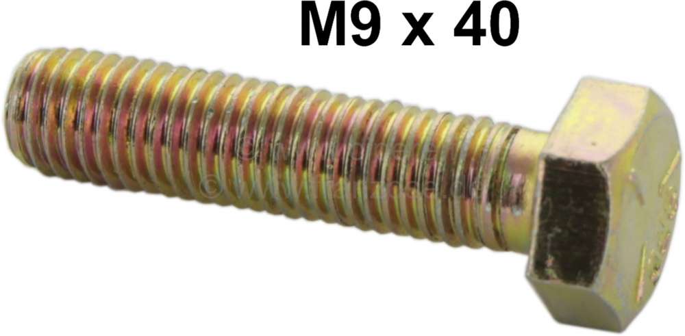 Citroen-DS-11CV-HY - Screw M9x40, gold chromate, FVP Bolts