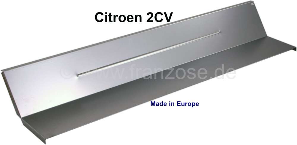 Citroen-2CV - 2CV, seat bench box, sheet metal centrically, for the bottom surface of the seat bench box