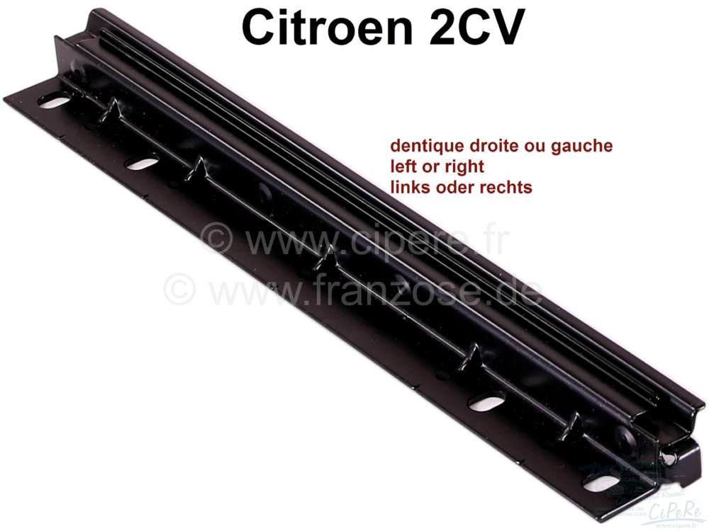 Citroen-2CV - Seat slide for Citroen 2CV, for the front seat. The seat slide fits on the left of and on 