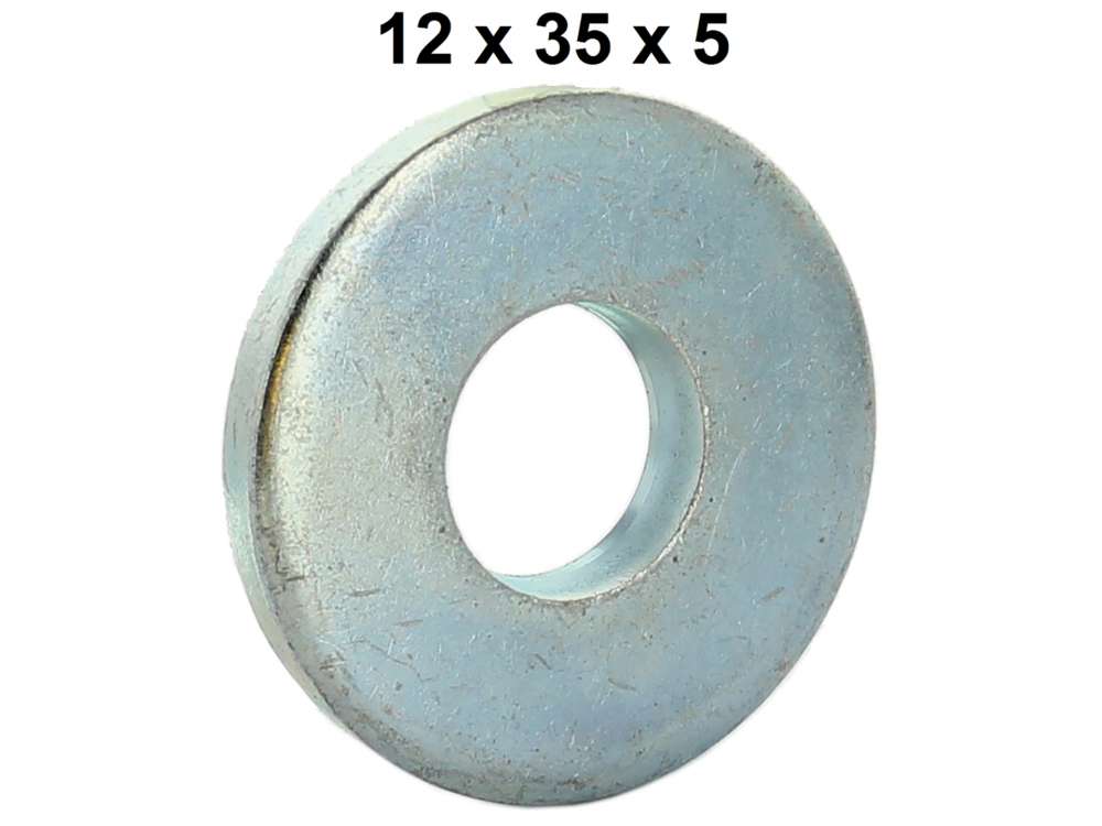 Citroen-DS-11CV-HY - Shock absorber pin - washer, medium version. Suitable for Citroen 2CV with 12mm shock abso
