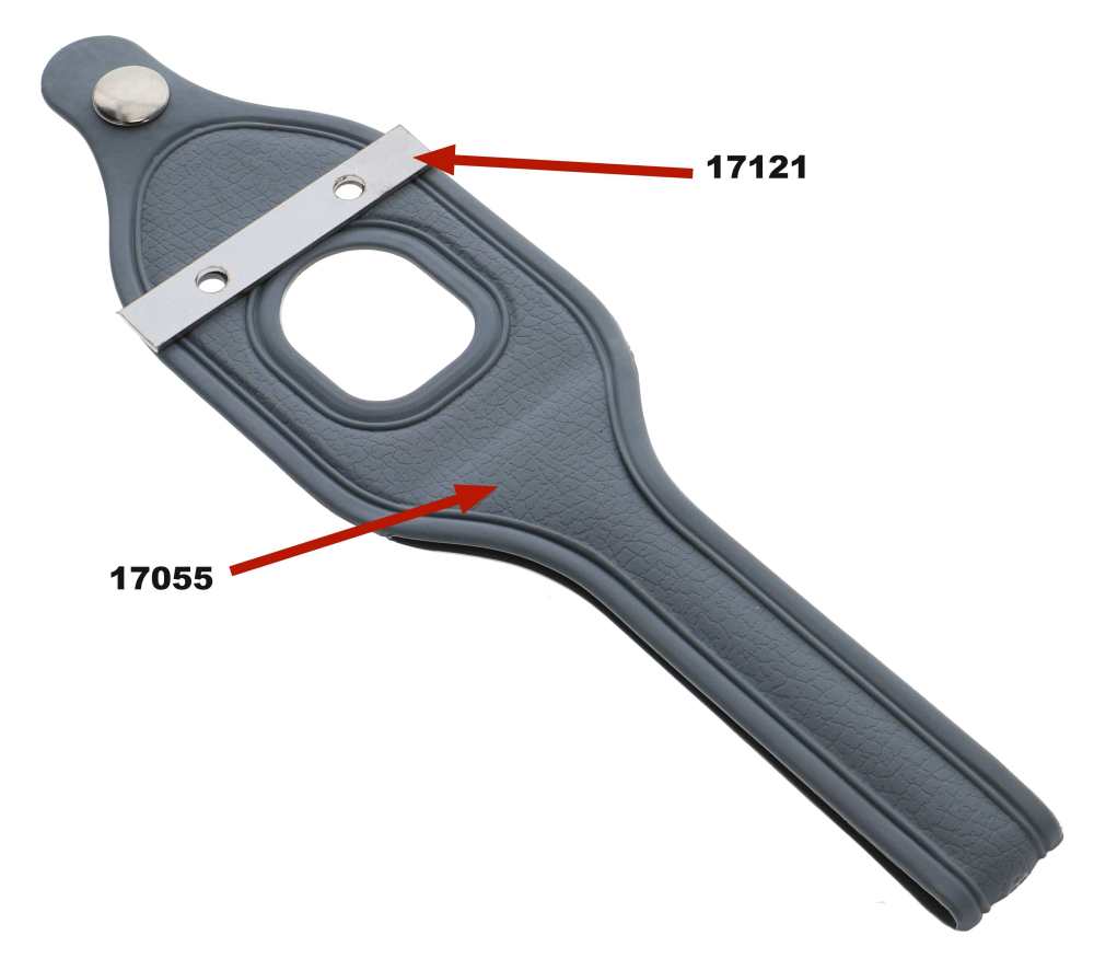 Renault - 2CV, Soft top hood handle securement sheet metal, from high-grade steel. (With this sheet 