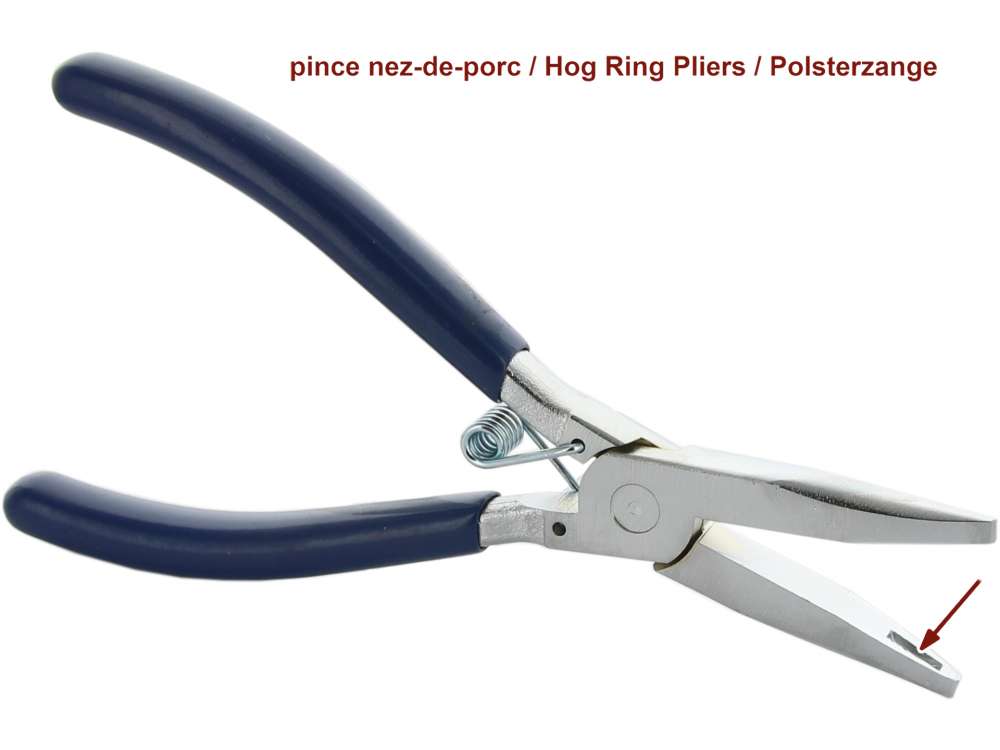 Peugeot - Hog ring plier for the mounting of coverings (workshop quality). With this pliers the hog 