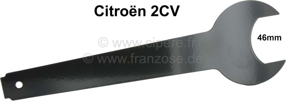 Citroen-2CV - Open end wrench 46mm, for the nut from the suspension pot - threadet pipe (2186-T). Simple