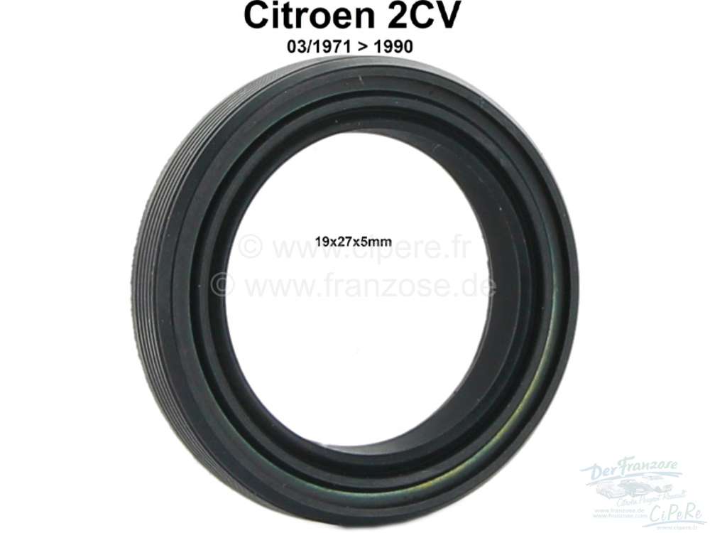 Renault - Steering worm nut shaft seal (as substitute for 12140). Suitable for Citroen 2CV, starting