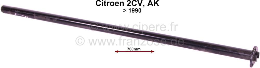 Alle - Steering column, 760 mm long. Reproduction. Suitable for Citroen 2CV + AK, to year of cons