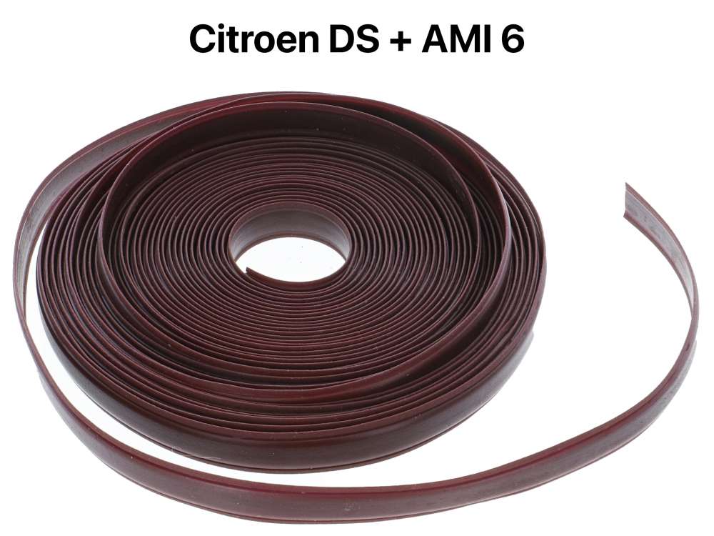Citroen-2CV - Steering wheel taping strap bordeaux. Suitable for Citroen DS, to year of construction 197