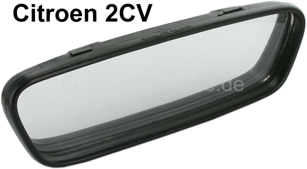 Citroen-2CV - Inside mirror repair set, suitable for Citroen 2CV6, final models. Consisting of mirror gl
