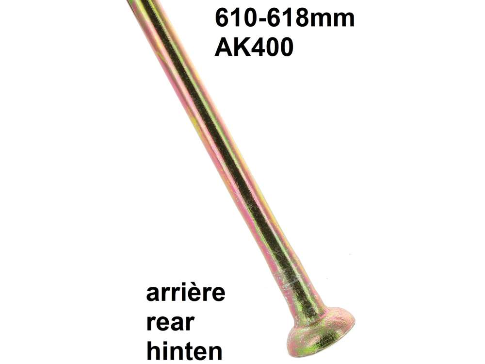 Citroen-2CV - Suspension pot hinged tie bar 610 - 618,0mm. Suitable for Citroen AK400 (Van). Or.Nr.: AM.