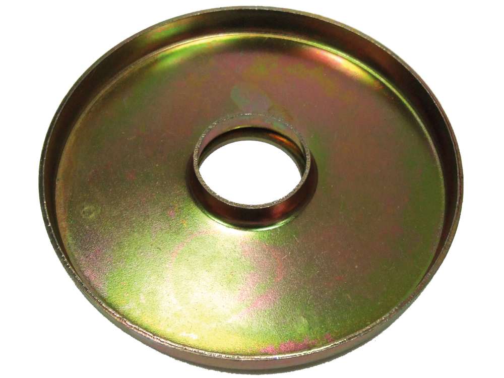 Citroen-2CV - Rubber stop sheet metal plate at the suspension pot (for large suspension pot). Suitable f