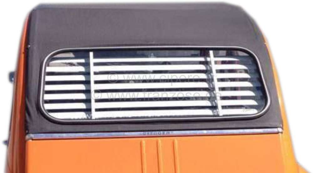 Alle - Tail - Shutter. Suitable for Citroen 2CV4 + 2CV6, with normal rear window. Quickly install
