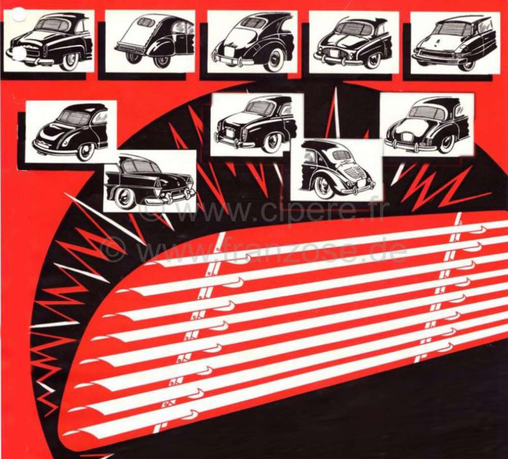 Alle - Tail - Shutter. Suitable for Citroen 2CV from the fifties, with small rear window. Quickly