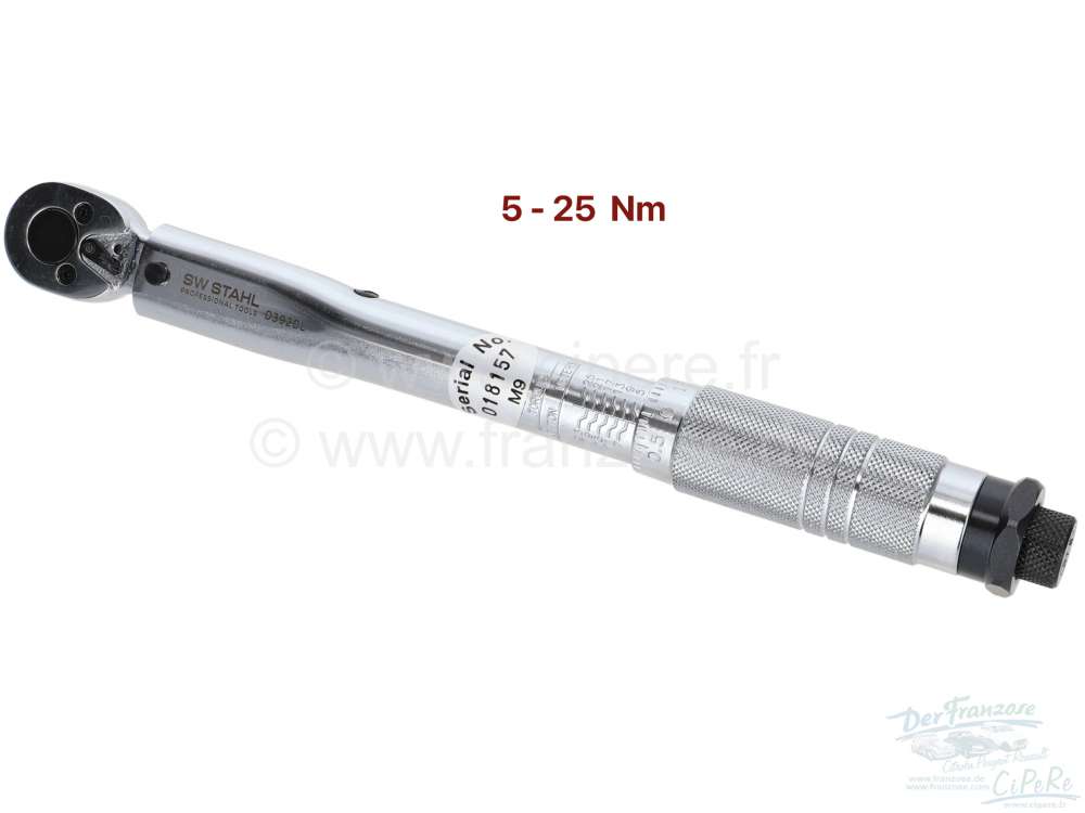 Torque wrench small, 5-25Nm. 1/4  mounting. Only for screws with