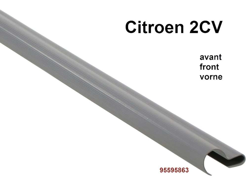 Citroen-2CV - 2CV, plastic lining for the front roof tie bar (at B-support level). Reproduction like ori