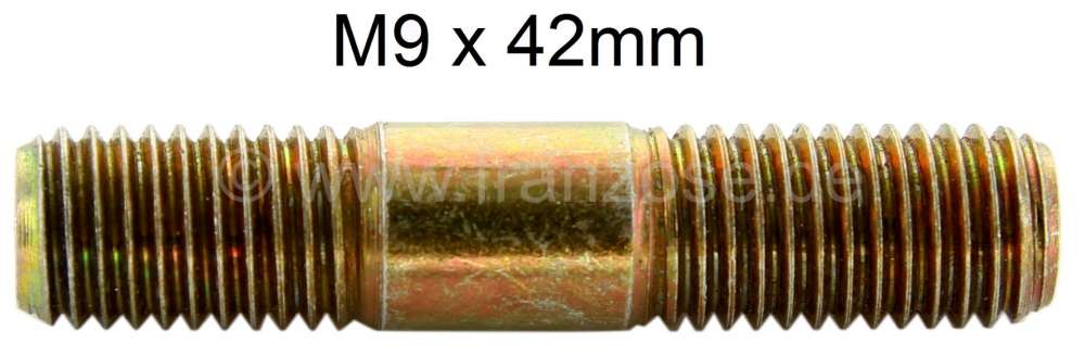 Renault - M9, stud bolt, for the mounting of the drive shaft at the gearbox. Suitable for Citroen 2C