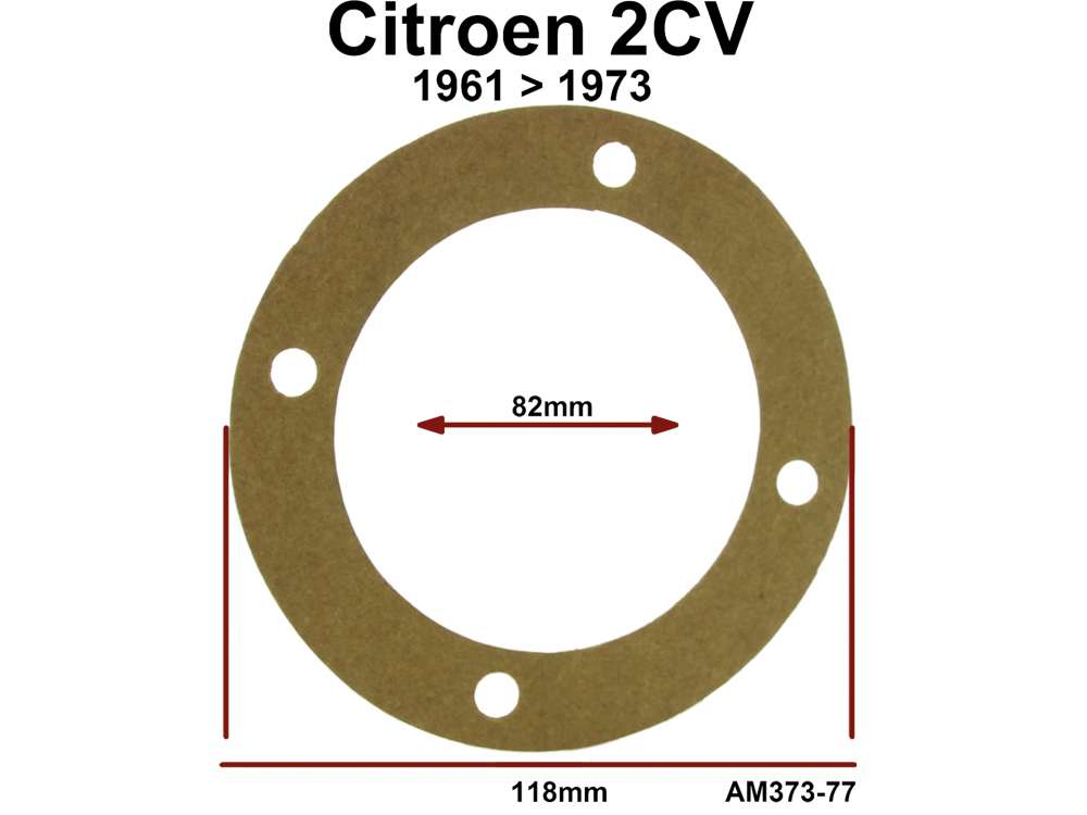Citroen-2CV - Seal for drive shaft gearbox side with double universal joint. Suitable for Citroen 2CV4 +