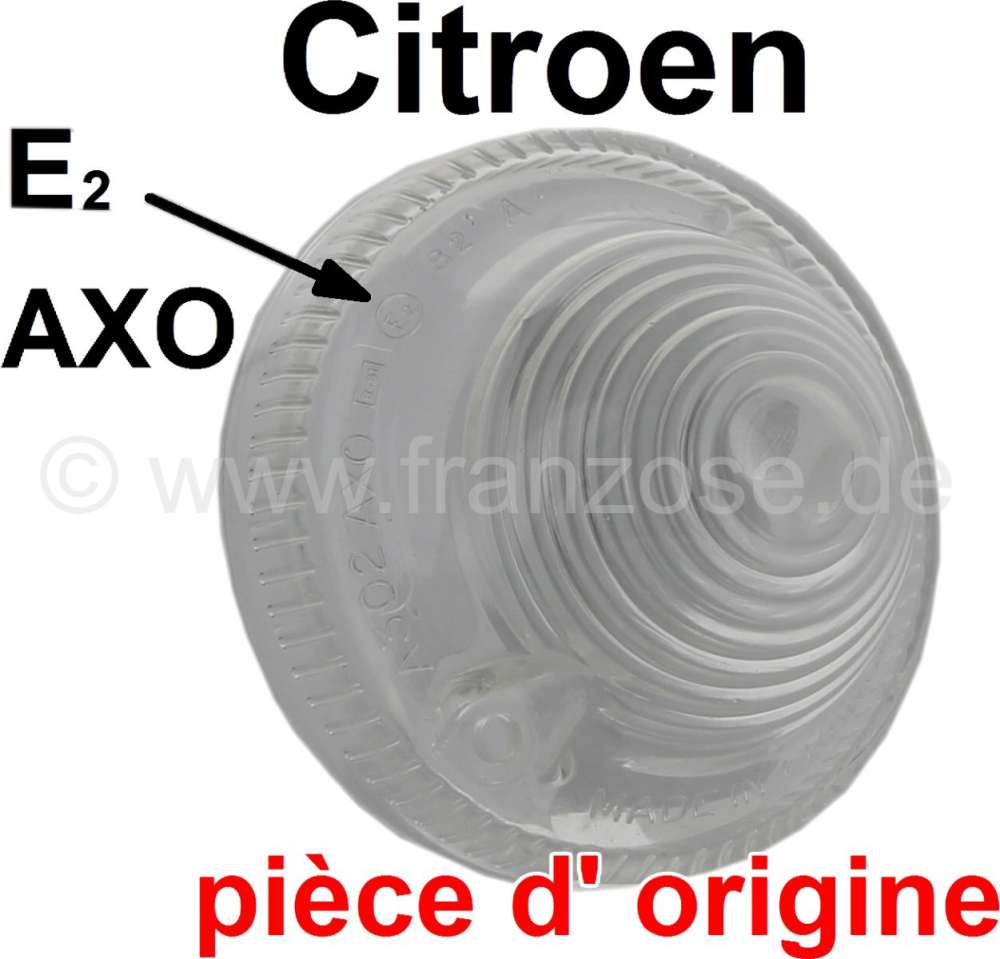 Citroen-2CV - Turn signal cap clear (original AXO, with 