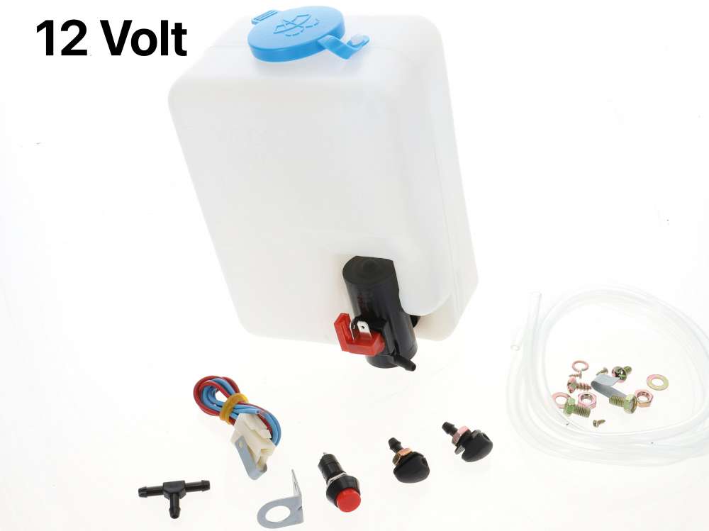 Peugeot - Windscreen washer fluid reservoir, universal. The set is supplied with: Washer reservoir, 