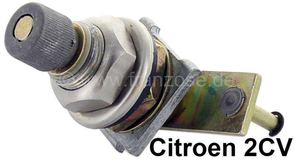 Citroen-2CV - Wiper axle for Citroen 2CV4 + 2CV6. New part. Complete repair set, inclusive connector nut