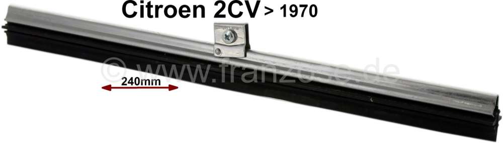 Renault - Wiper blade rigidly, for Citroen 2CV to year of construction 1970. Per piece. 240mm length