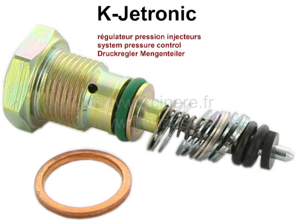 Renault - K-Jetronic: System pressure control device in the fuel didtributor housing (for the consta