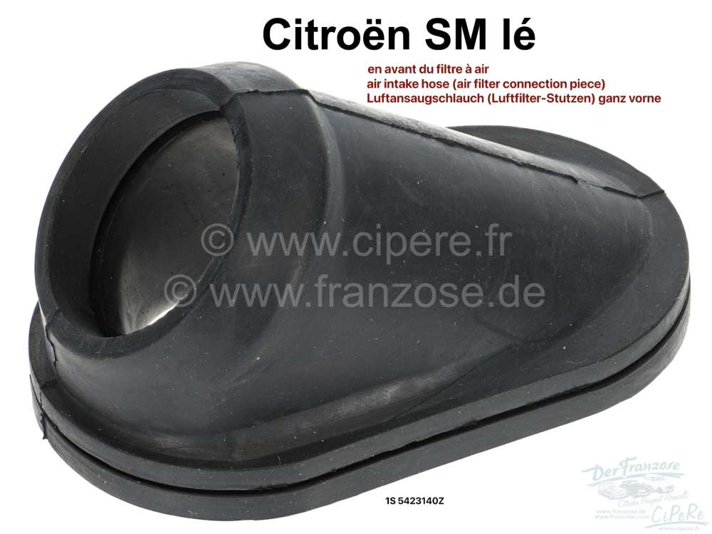 Citroen-DS-11CV-HY - SM, air intake hose (air filter connection piece) at the very front (connection piece on t